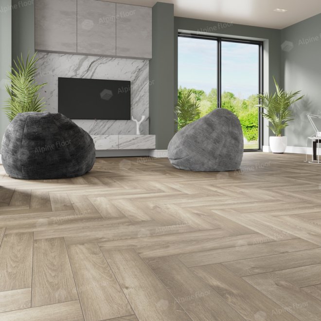 Кварц виниловый ламинат Alpine Floor Parquet Light ECO 13-5 Дуб Натуральный Отбеленный - фото 4