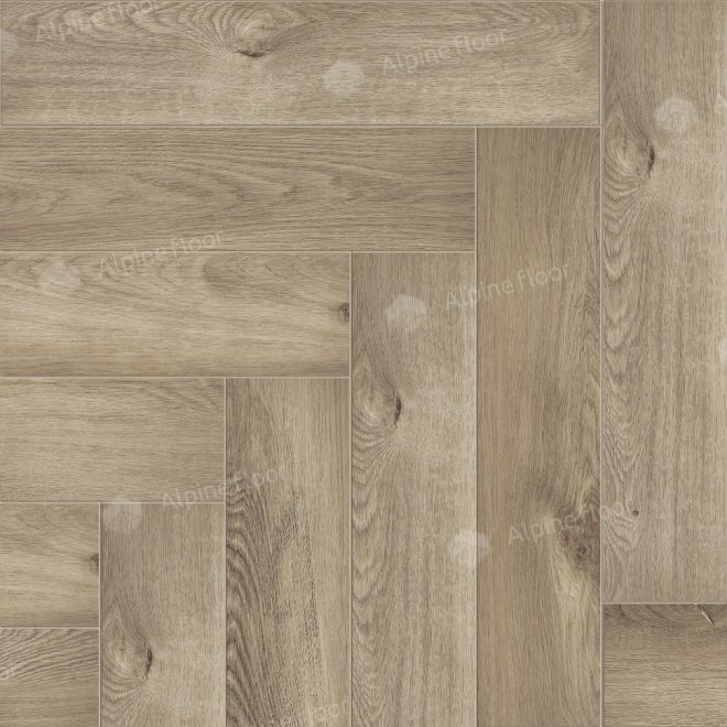 Кварц виниловый ламинат Alpine Floor Parquet Light ECO 13-5 Дуб Натуральный Отбеленный - фото 1