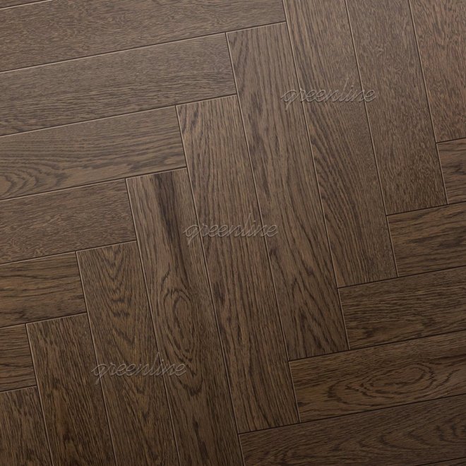 Инженерная доска Greenline Ёлка Smart Herringbone 621 Дуб Квантум - фото 1