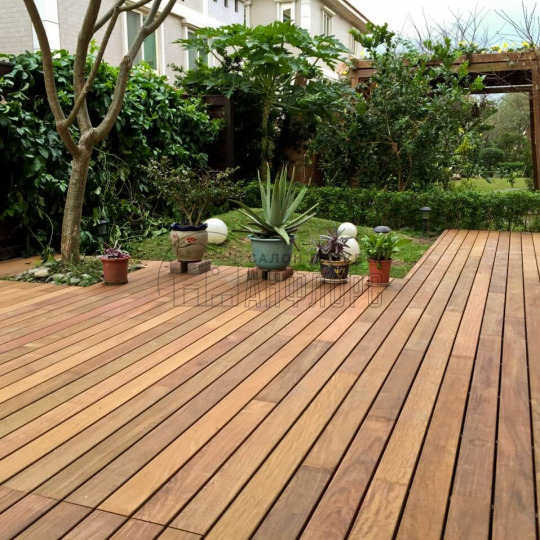 Террасная доска  Ипе гладкий/рифленый 20х140 - фото 1