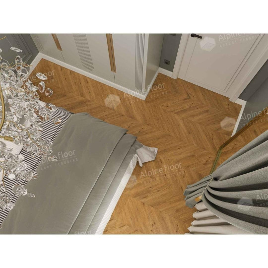Кварц виниловый ламинат Alpine Floor Chevron Alpine ECO 18-16 MC Tesoro
- фото 2