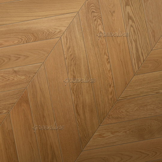 Паркет ёлка Greenline  163 Римини французская 163 Римини французская 15х110х590 - фото 1
