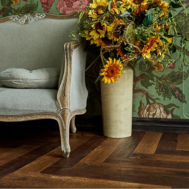 Кварц виниловый ламинат Vinilam Parquet Herringbone IS11155 Паркет Парижский - фото 4