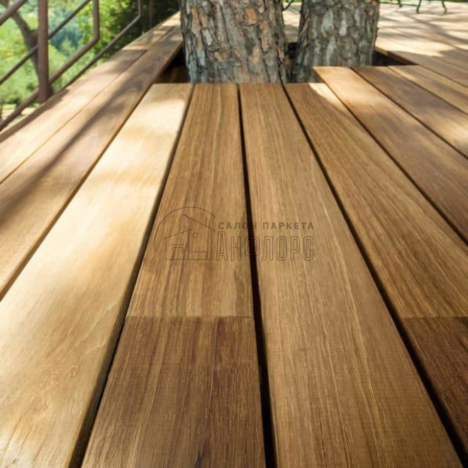 Террасная доска  Тик 125 см - фото 2