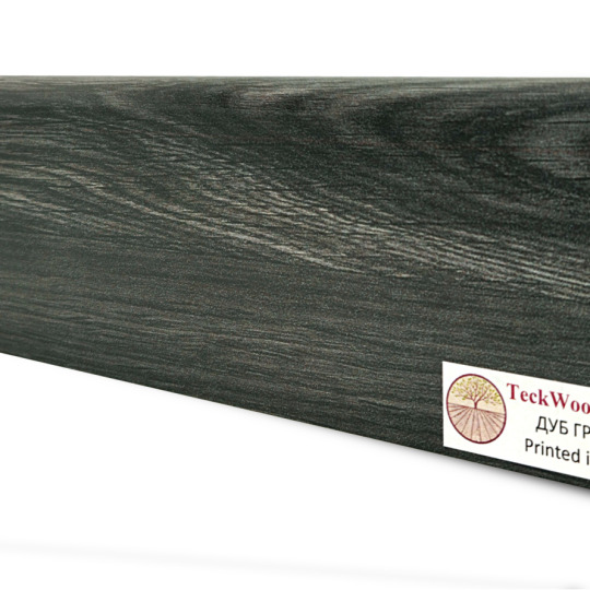 Плинтус TeckWood Цветной 75x16 Дуб Графит (Oak Grafit) - фото 1