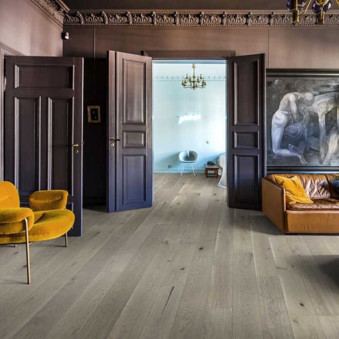 Паркетная доска Kahrs Дуб Pearl Grey Plank Kahrs - фото 3