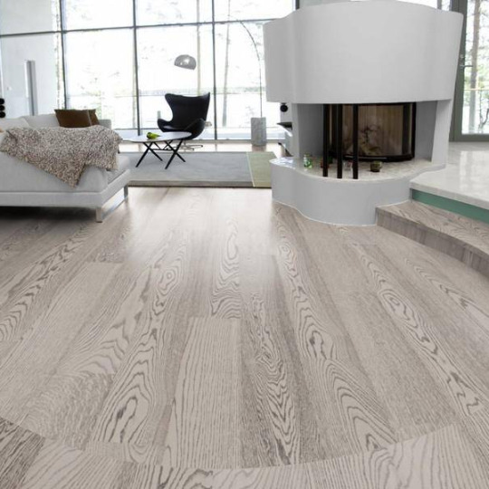 Паркетная доска Karelia Oak Concrete Grey 3S - фото 2