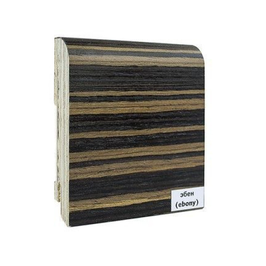 Плинтус Finitura Dekor шпонированный Эбен - фото 1