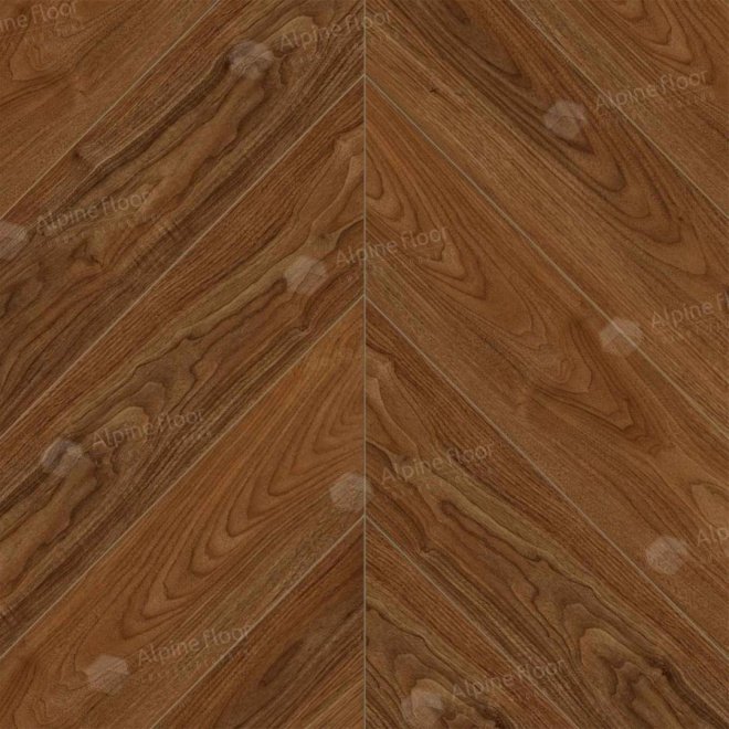 Кварц виниловый ламинат Alpine Floor Chevron Alpine ECO 18-22 MC Орех Нойер

5 мм - фото 1