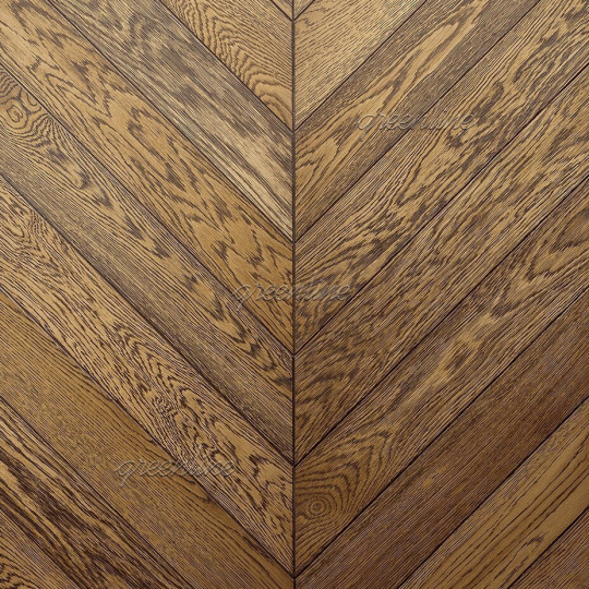 Паркет ёлка Greenline  122 Дуб Верона французская 122 Дуб Верона французская 15х110х590 - фото 1