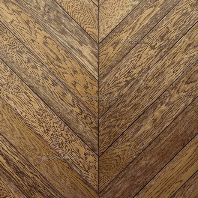 Паркет ёлка Greenline  122 Дуб Верона французская 122 Дуб Верона французская 15х110х590 - фото 1
