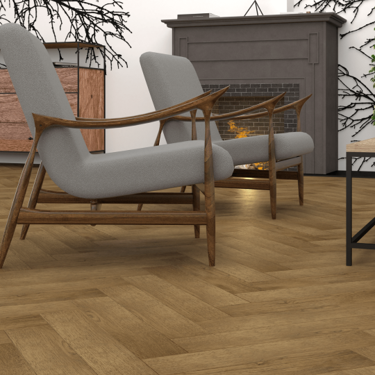 Паркет ёлка Gran Parte Венгерская ёлка 012 Амбра - фото 5