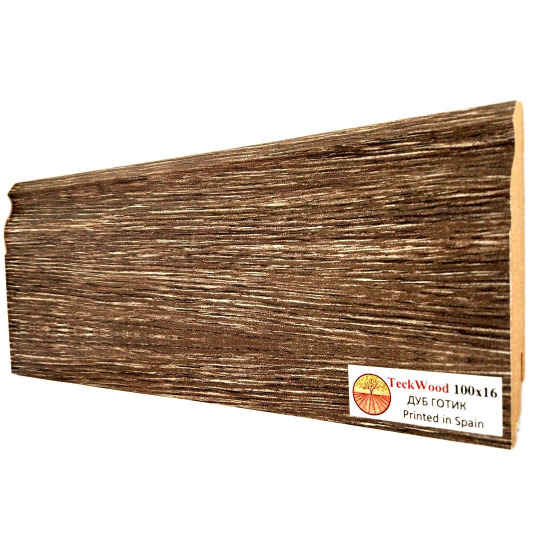 Плинтус TeckWood Цветной 100х16 Дуб Готик (Oak Gotic) - фото 2