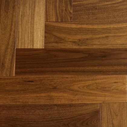 HM Flooring Орех Американский селект (Herringbone) лак