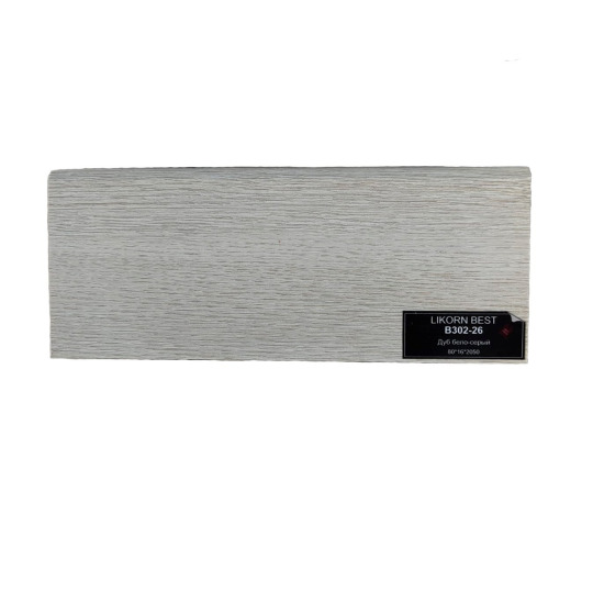 Плинтус DeArtio В302-26 Дуб бело-серый от 16 мм  - фото 1
