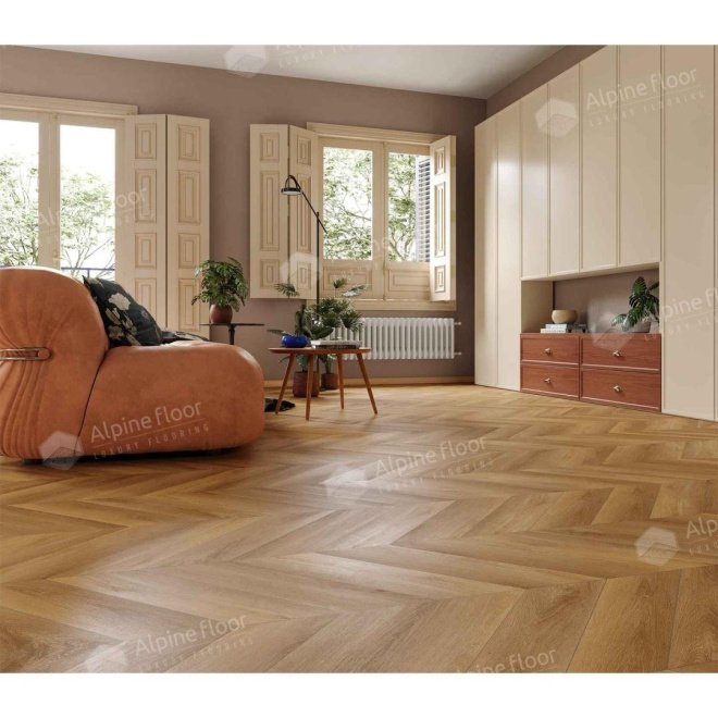 Кварц виниловый ламинат Alpine Floor Chevron Alpine ECO 18-18 MC Баварский лес

5 мм - фото 4