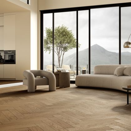 Кварц виниловый ламинат Quartz Parquet Английская ёлка 33-410 Дуб Рустикальный - Фото 3