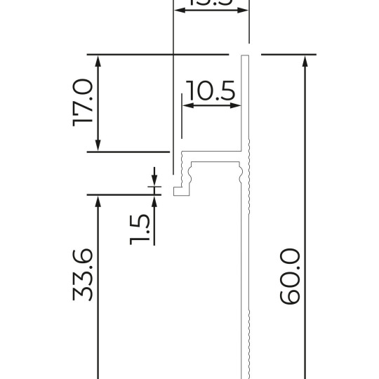 Плинтус Ликорн Скрытый С-08.2.3 Чёрный - фото 7