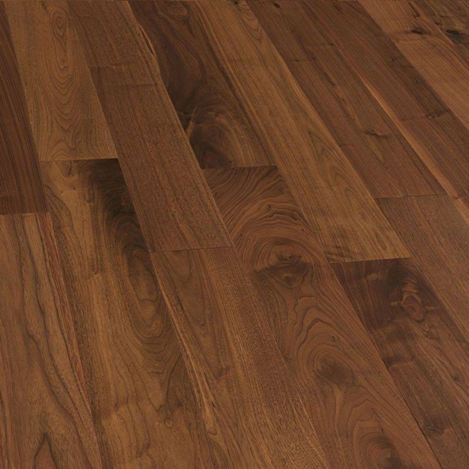 Инженерная доска Wood Bee Однополосная Американский орех - фото 1