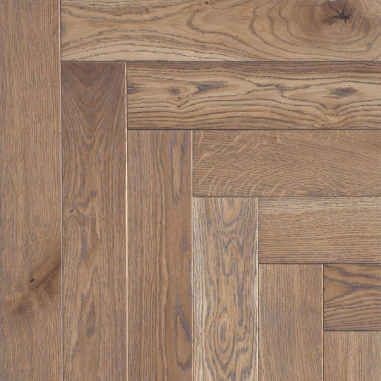 Инженерная доска TarWood Английская ёлка Дуб Шёлк Дуб Шёлк 14х100х600 Рустик - фото 1