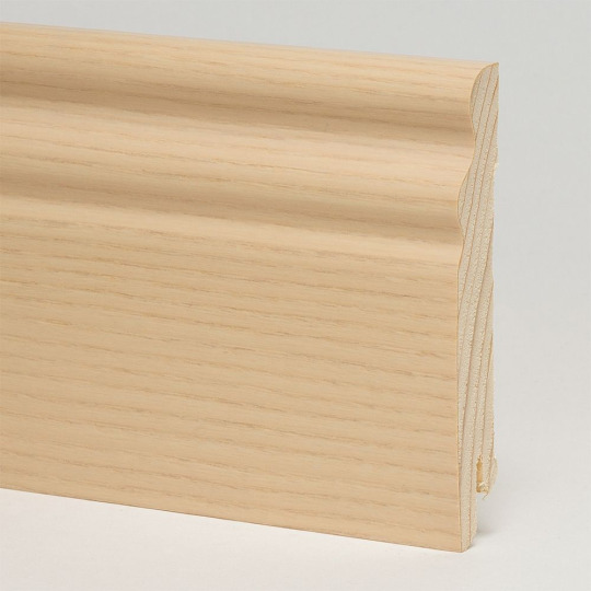 Плинтус Pedross 95x15 шпонированный - Ясень белёный SEG 100 - фото 1