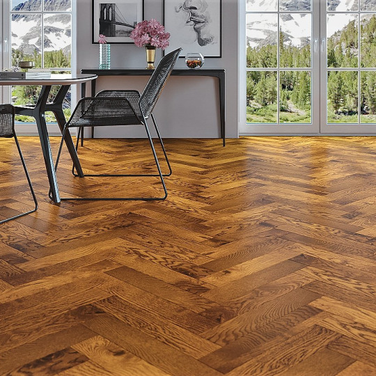 Паркет ёлка Gran Parte Венгерская ёлка 032 Амаретто - фото 5