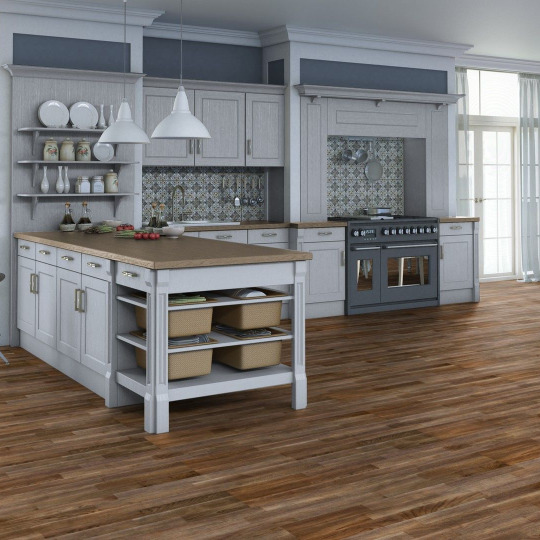 Паркетная доска Tarkett Salsa Дуб Шоколадный браш/Oak Chocolate Тонирование, браш, PN - фото 2