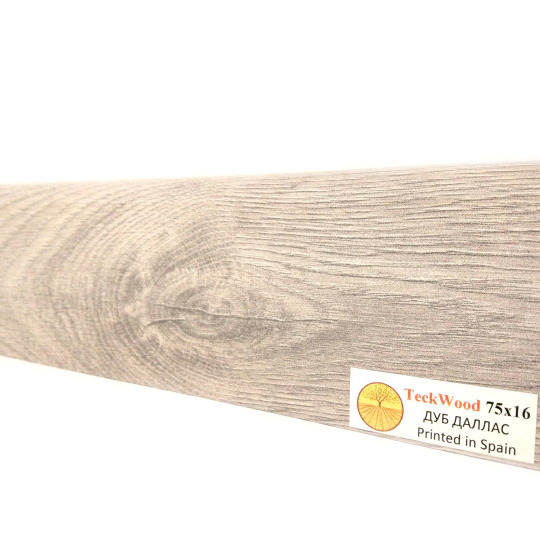 Плинтус TeckWood Цветной 100х16 Дуб Даллас (Oak Dallas) - фото 1