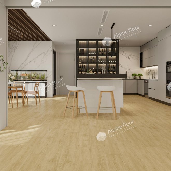 Кварц виниловый ламинат Alpine Floor Ultra LVT ECO 5-23 Дуб Кремовый - фото 2