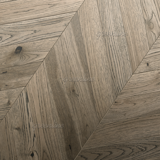 Паркет ёлка Greenline  153 Дуб Арагон французская 153 Дуб Арагон французская 15х125х600 - фото 1