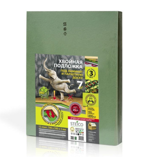  Хвойная подложка Steico Underfloor 5,5 мм  - фото 1