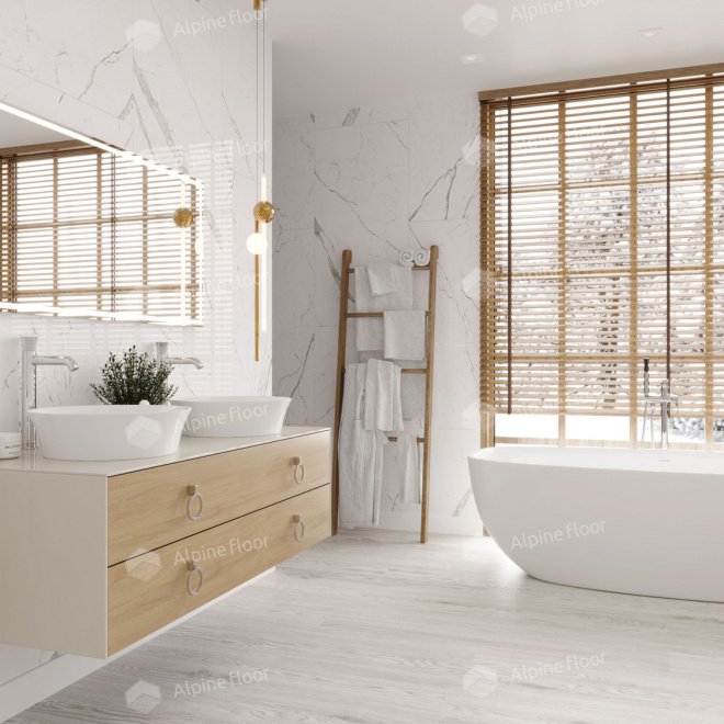 Кварц виниловый ламинат Alpine Floor Easy Line LVT ECO 3-1 Дуб Арктик - фото 2