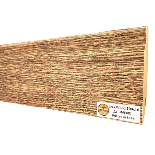 Плинтус TeckWood Цветной 100х16 Дуб Флекс (Oak Flax) - фото 2