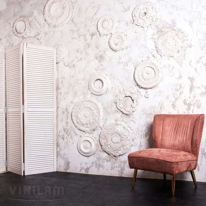 Кварц виниловый ламинат Vinilam Ceramo Stone Glue 61607 Сланцевый Черный клеевой - фото 9