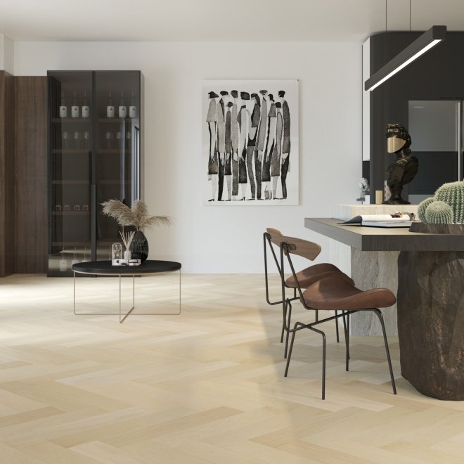 Кварц виниловый ламинат Quartz Parquet Английская ёлка 33-404 Дуб Испанский - фото 3