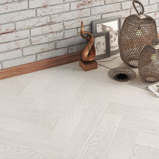 Паркет ёлка Gran Parte Венгерская ёлка 018 Бианко - фото 3