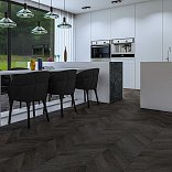 Паркет ёлка Gran Parte Французская ёлка 024 Антрацит Антрацит 15х110х460 -