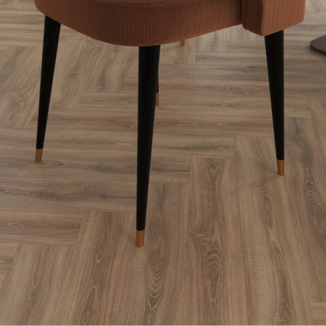 Кварц виниловый ламинат Vinilam Parquet Herringbone Glue GD11355 Паркет Монпелье клеевой - фото 5