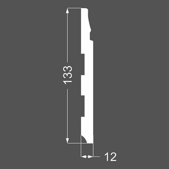 Плинтус Ликорн МДФ Грунтованный Р 23.133.12 - фото 2