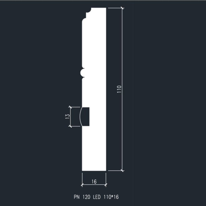 Плинтус Evrowood Evrowood PN 120 led - фото 6