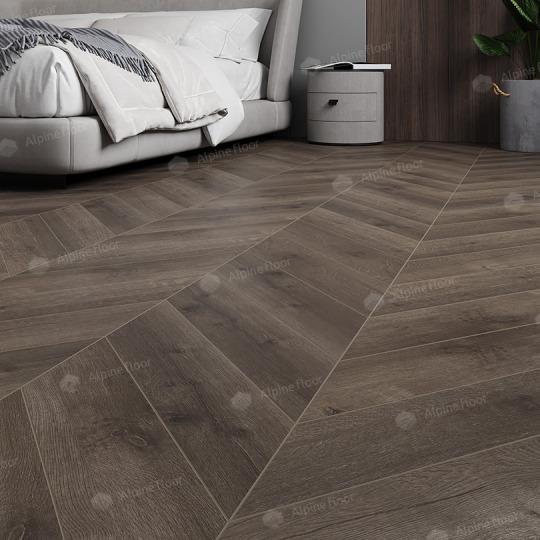 Кварцвиниловая плитка Alpine Floor Chevron Alpine LVT Дуб Антарес ECO 20-9
- фото 4