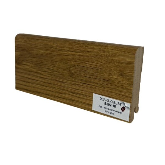 Плинтус DeArtio В302-16 Дуб светло-коричневый от 16 мм  - фото 1