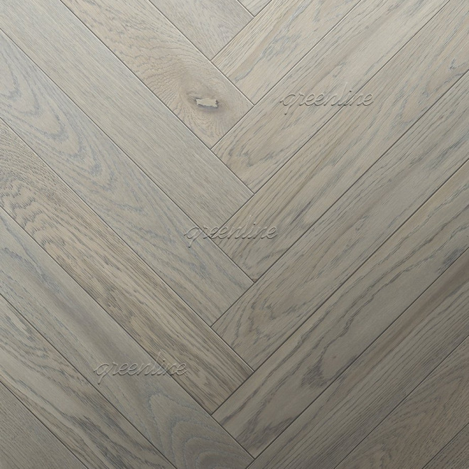 Паркет ёлка Greenline  314 Индус Грей английская 314 Индус Грей английская 15х125х620 - фото 1