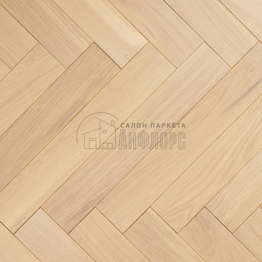 Паркет ёлка Golden Wood Дуб Латте Дуб Латте 14х100х600 - фото 1