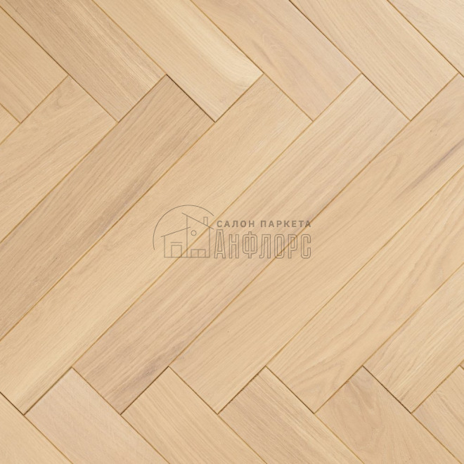 Паркет ёлка Golden Wood Дуб Латте Дуб Латте 14х85х510 - фото 1