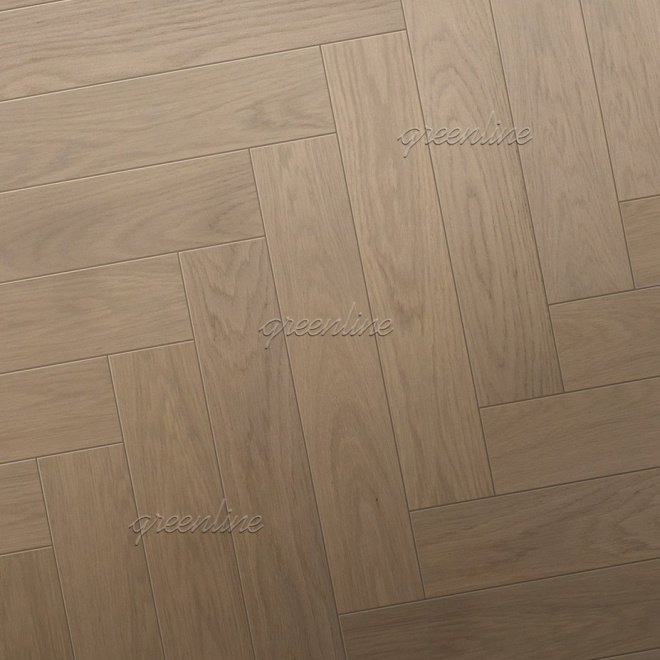 Инженерная доска Greenline Ёлка Smart Herringbone 627 Дуб Мист - фото 1