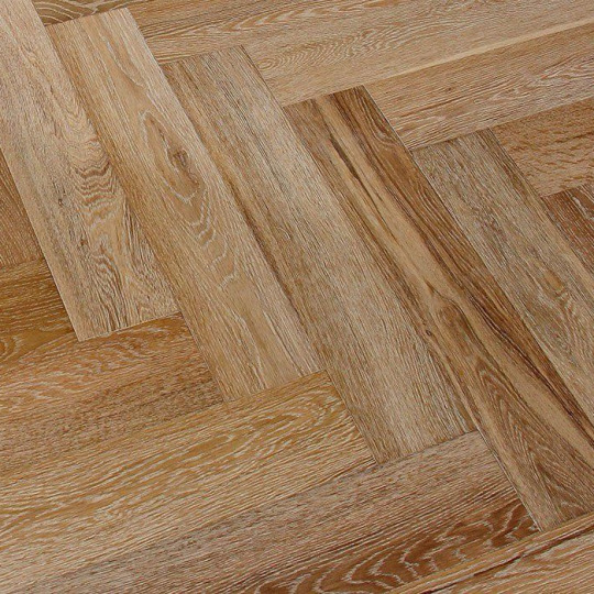 Паркет ёлка Marco Ferutti Hermitage Hermitage Дуб Беленый браш - фото 3