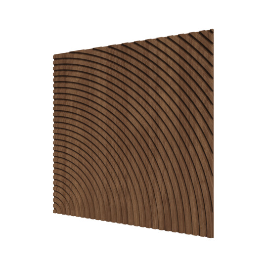 Стеновые панели Ликорн Круги Орех темный - фото 1