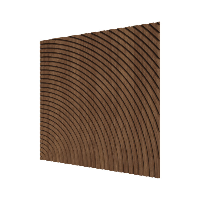 Стеновые панели Ликорн Круги Орех темный - фото 1