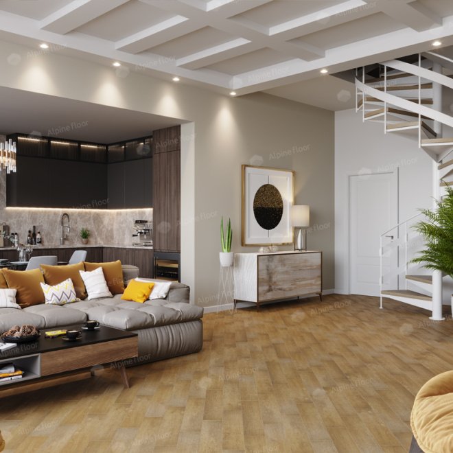 Кварц виниловый ламинат Alpine Floor Expressive Parquet ECO 10-4 Песчаная Буря - фото 2